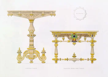 Centre Table and Drawing Room Side Table, 1833